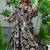 Multi color heavy air tex chinon silk digital print designer gown