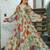 Multi color heavy air tex chinon silk digital print designer gown