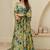 Multi color heavy air tex chinon silk digital print designer gown