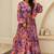Multi color heavy air tex chinon silk digital print designer gown