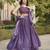 purple art silk festive lehenga with premium beads work
