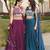 wine designer art silk fendy lehenga with premium beads work