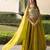 antique gold beads work art silk lehenga set for women