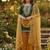 Green faux georgette embroider work salwar suit