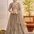 Gleaming Gray Sequins Net Bridesmaid Lehenga Choli With Dupatta