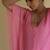 Pink embroidered chiffon kaftan