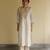 Ivory embroidered chanderi kurta set