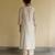 Ivory embroidered chanderi kurta set