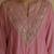 Pink embroidered chanderi kurta set