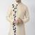 Light golden embroidered dupion silk kurta