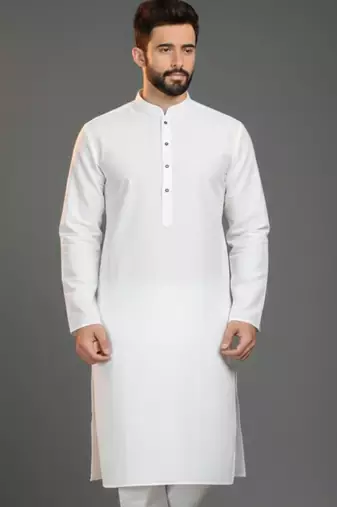 White cotton kurta