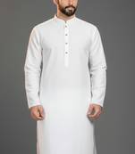 White cotton kurta