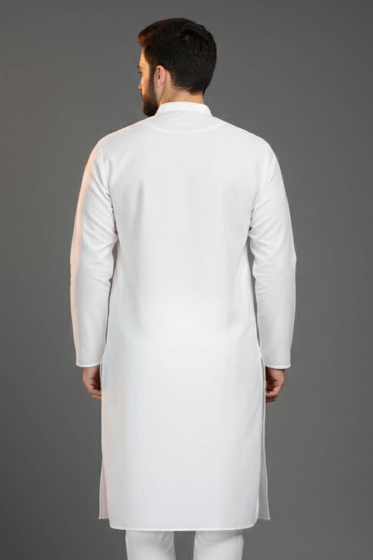 White cotton kurta