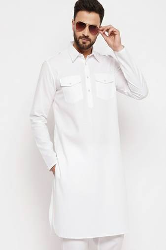 White cotton kurta