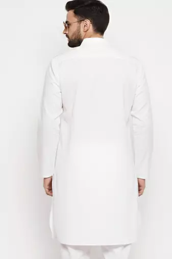 White cotton kurta