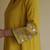 Yellow embroidered tissue kurta set