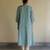 Blue tissue kurta set
