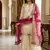 Cream and magenta silk blend sharara