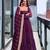Deep wine georgette tiered gown