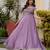 Lavender silk blend embroidered anarkali