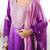 Purple ombre embroidered sharara set