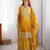 Mustard yellow zari work salwar kameez