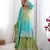 Sea green and lime ombre gharara suit