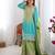 Sea green and lime ombre gharara suit