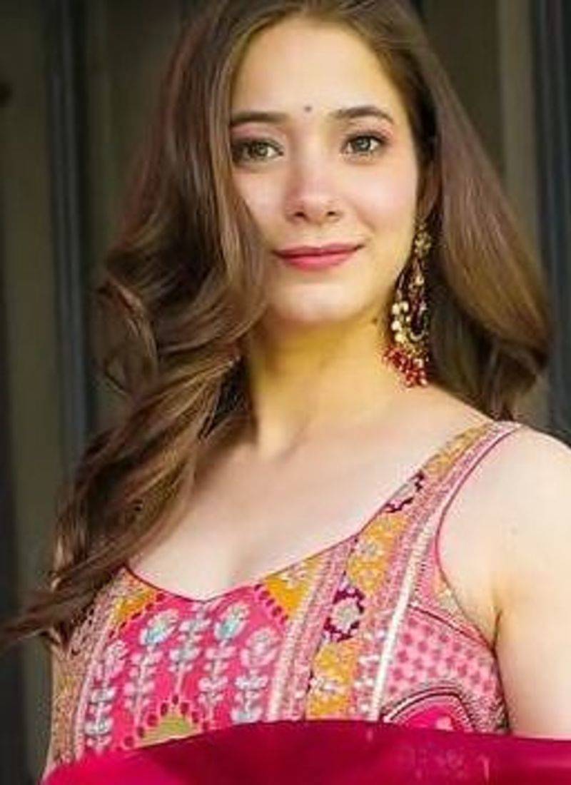 Pink multi-patterned festive lehenga