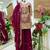 Dark pink intricate zari work sharara suit
