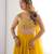 yellow full stitched fox georgette lehenga choli set for women