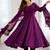Purple color lucknowi sequince thread work faux georgette anarkali set