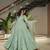 Pista color solid romansilk chanderi anarkali set