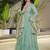 Pista color solid romansilk chanderi anarkali set
