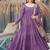 Onion color solid romansilk chanderi anarkali set