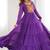 Purple color lehariya printed faux georgette stitched long anarkali gown