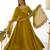 Musturd color solid roman silk chanderi stitched anarkali set