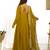 Musturd color solid roman silk chanderi stitched anarkali set