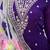 Purple embroidered georgette stitched anarkali suit with dupatta