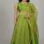 Lime Green Silk Lehenga with Embroidered Blouse