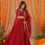 RASHA RED DETAILED LEHENGA SET