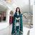 Teal Gimmy Silk Embroidery Work Wedding wear palazzo Set