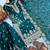 Teal Gimmy Silk Embroidery Work Wedding wear palazzo Set
