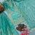 Turquoise Gimmy Silk Embroidery Work Wedding wear palazzo Set