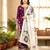 Wine Fendy Silk Embroidery Work Designer Party wear Salwar Suit