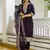 Women's wine viscose chanderi silk kurta pant set with organza dupatta
