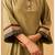 Classic mustard cotton kurta set with printed bottoms