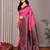 Pink neavyblue soft silk blend banarasi jacuard work designer party wear saree with unstitched blouse piece