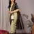 pista green silk blend banarasi saree with unstitched blouse piece