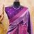 Lavender  soft silk blend banarasi jacuard work designer party wear saree with unstitched blouse piece